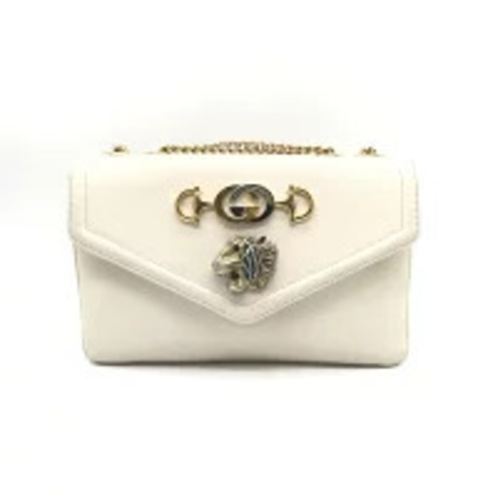 Gucci Chain Shoulder Bag Raja White